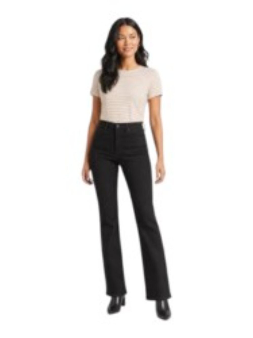 NYDJ Black Barbara Bootcut Jeans 12
